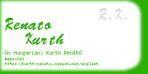 renato kurth business card